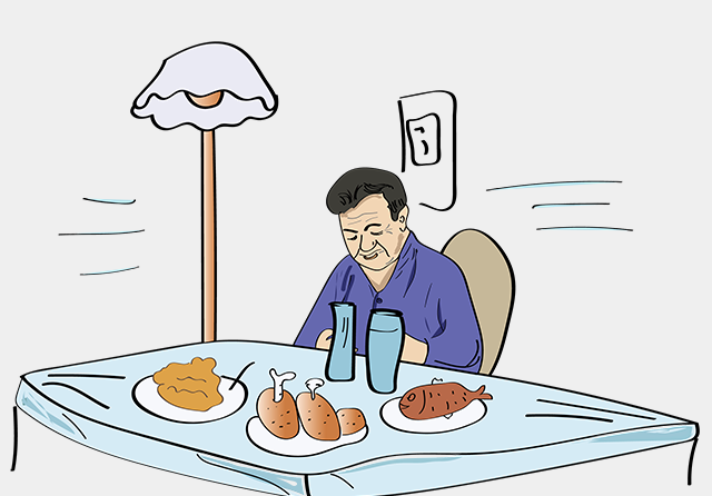 大魚大肉、老人、飲食-康興醫(yī)療器械官網(wǎng)